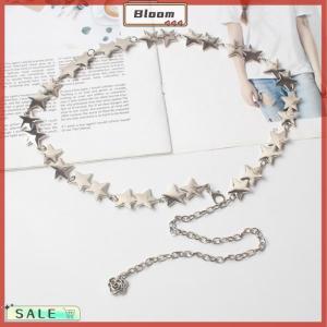 Follow Get New[Bloom Z] Vintage Women Waist Belt Female Metal Star Pentagram Chain Belt Tassel Waist Chain Belt Women Decorative Body Jewelry