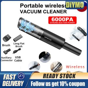 6000Pa Wireless Car Vacuum Cleaner Cordless Handheld Auto Vacuum Home & Car Dual Use Mini Vacuum Cleaner With Built-in Battrery