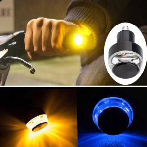 Turn Signals Motorcycle LED Handle Bar End Blinker for 22mm Handlebar Signal Light Flashing 12V LED53