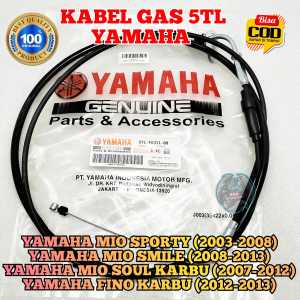 KABEL GAS 5tl Asli original Motor Yamaha Mio sporty Mio smile Mio soul Karbu Mio Fino Karbu Tali Cable ori ygp