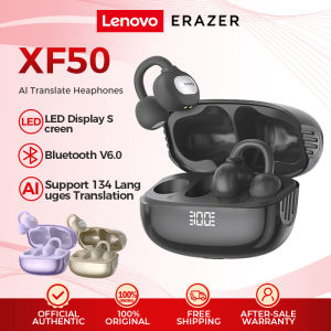 Lenovo ERAZER XF50 Al Smart Real-Time Translation Noise-Cancelling Bluetooth Earphone Wireless Earphones Bluetooth 6.0 HiFi Stereo Wireless Earbuds Bone Conduction Headset