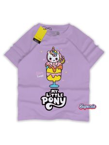 Baju anak cewek kudap0ny Atasan anak cewek fashion kaos oblong motif kartun unic0rn UNICRN LITTLEPNY UNGU Abadigrosir