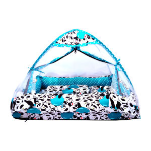 kasur bayi kelambu model fiber satu set bantal guling