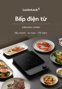 Bếp điện từ Locknlock Induction cooker EJI351BLK công suất 2000W – Màu đen