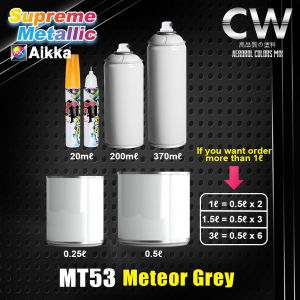 2K Paint  AIKKA MT53 Meteor Grey SUPREME METALLIC Color Paint DIY Aerosol Spray Cat Bancuh Kereta