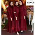 GAMIS MAXI VIONY / MOSCREPE KOMBI BRUKAT TULANG / GOOD QUALITY/ MODEL CAPE. 