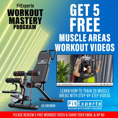 SellinCost FWM 10in1 Heavy Duty Foldable Sit Up Bench Gym Dumbbell Bench Sit-Up Barbell Chair Premium Durable Weight 200kg Dumbbell Bench Press 1Yr Warranty Kerusi Exercises DB1870 DB1880N DB1990S FED 可折叠仰卧起坐凳