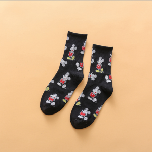 [BUNDLE OF 2] Women tube socks mickey cotton socks trendy fashion socks young socks girl socks