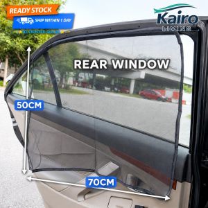 Car Magnetic Sun Shade Net Open Window Breathable Removable | Sunshade Kereta Magnet UV Heat Block Mesh Screen 磁吸车窗防晒网