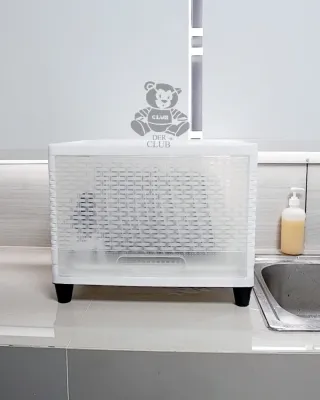 NAIBA - RAK PIRING PLASTIK DISH RACK TEMPAT PENYIMPANAN MAKANAN SERBAGUNA MINI 4001 [NAIBOX]