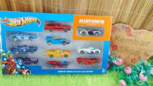 0628-Orange Mainan Anak 10in1 Hotwheel Avengers Alloy Cars Mobil-Mobilan Die Cast Model Random