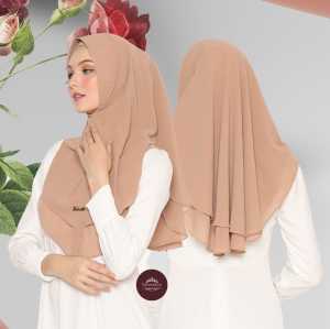 Khimar Ceruti babydoll 2Layer Mini Kerudung LORENA Valenshaqueen Hijab syari premium
