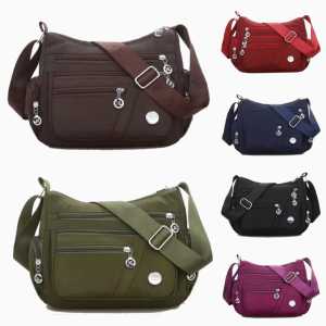 Tas Wanita Slempang Premium Quality Tahan Air Tas Bahu Nylon IJ13M Tas Wanita Model Terbaru 2024