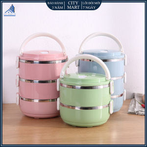 Hộp Đựng Cơm Cặp Lồng Cơm Giữ Nhiệt Cà Men Đựng Thức Ăn Chất Liệu Ruột Inox 304 An Toàn Tuyệt Đối Chất Lượng Cao