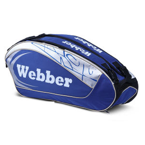 HIKAYA Professional Badminton bag pack double shoulder straps Tennis bag Large Capacity double deck with shoe compartment