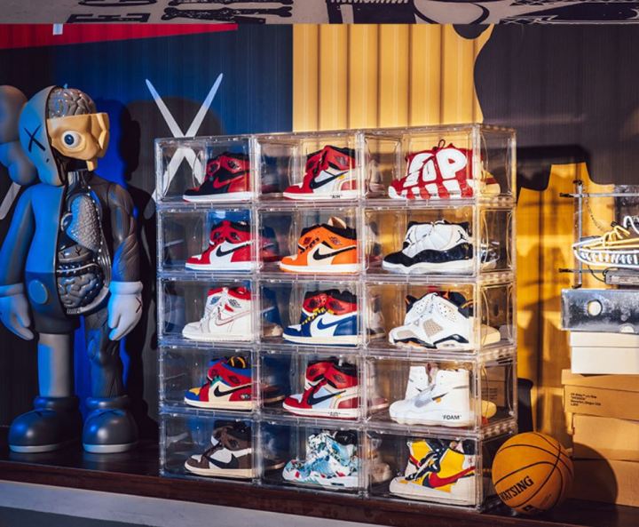 LinE Store 6PCS ShoeBox XXL Size Shoe Rack AJ Basketball PP