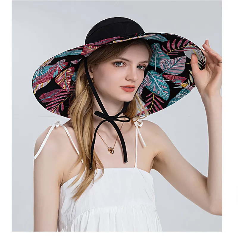 COD]18CM Big Hat for Women Summer Hat for Women Sun Protection Hat