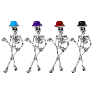 Skull Pin For Women Sturdy Alloy Brooch Gothic for Parties Daily Wear Secure Closure Gifts Addition