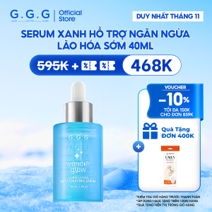 Serum Xanh Cấp ẩm sâu Hỗ trợ Mờ nếp nhăn Ngăn ngừa lão hóa - G.G.G Wonder Glow Rejuvenating Serum 40ml