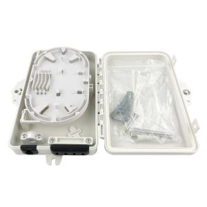 FTTH 4 Core Fiber Optic Termination Box 4 port optical fiber distribution box FTTX Fiber Optic Box Splitter Box Free shipping