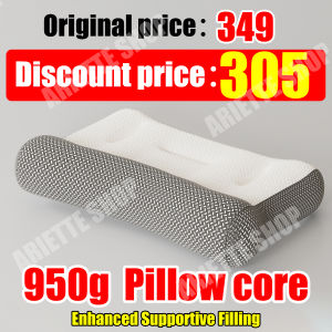 🛏️Buy 1 Take 1🛏️Ergonomic Cervical Pillows Helps Sleep for Adult Breathable Orthopedic spine Neck Pillow 1200G Ergonomic design 70*45CM Household Soybean Fiber SPA Massage Pillow