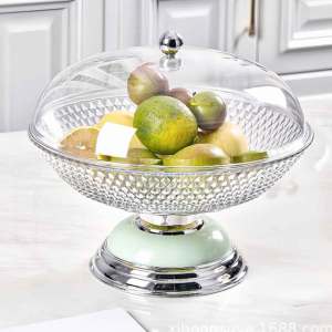 พร้อมฝาแท่นตั้งเค้กจานผลไม้ตกแต่งแท่นตั้งเค้กที่วางคัพเค้กจานผลไม้สำหรับงานแต่งงานวันครบรอบวันเกิดวันเกิดงานเลี้ยงโดนัท