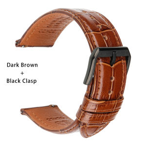 Genuine Leather Strap Smart Watch Band For Huawei GT 2 Pro ECG Fossil Samsung Galaxy Active2/3 Amazfit Quick Release Watch Strap2026
