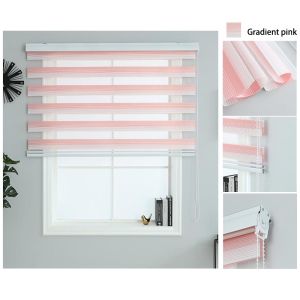 Hot New Venetian Korean Combi Zebra Roller Blinds For Window For The Living Room Office Homebathroom 60/80/100/120/140/ 150/180x180CM