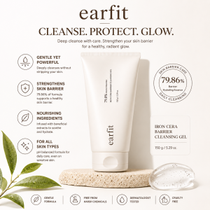 SG Local Seller - Earfit BIOM CERA Facial Cleanser 150g Hydrating Gentle pH Balanced Cleanser for Sensitive Skin