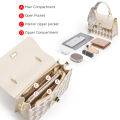 FOXER Women's Casual Shoulder Crossbody Bag England Female Handbag Fashion Messenger Bag PU Leather Lady Small Flap Handle Bag. 