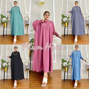 BILION KAFTAN MAXY DRESS SMOOTHIE SUPER JUMBO LD 150 DASTER BATIK BUSUI ZIPPER DEPAN GAMIS RAYON BATIK COTTON
