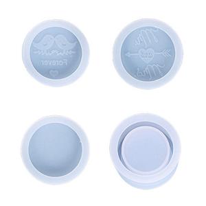 Couple Rings Box Mold Resin Silicone Mold for Diy Craft Ring Storage Small Gift Box Casting Mold Home Decoration