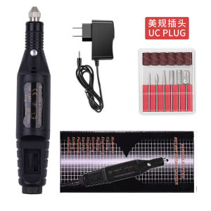 12V DC Mini Electric Drill Set Mini Electric Grinder Power Tools for Milling Cutting Polishi Nail Pedicure File Polishing Tool