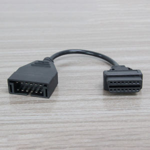 12 Pin to BD2 Adapter Cable for GM Vehicles - OBD1 to OBD2 Diagnostic Scanner Converter Compatible with Tech2 for Older GM Cars (Pre-1996) 12PIN OBDI to 16PIN OBDII Connector