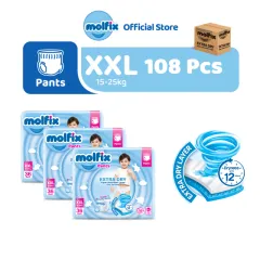 Molfix Extra Dry Pants Jumbo Pack (M60/L48/XL42/XXL36)