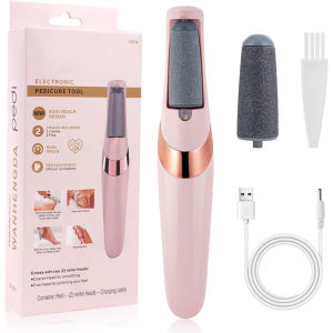 Portable Electric Foot Grinder Callus Feet File Grinder Remover Pedi Pedicure Detachable Rechargeable Foot Scrub Tools Foot Pedicure long battery life USB charging