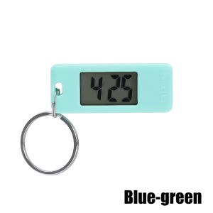 Silent Luminous Mini Portable Key Chain Digital Electronic Clock Student Exam Study Library Pocket Watch Green Backlight LCD Display