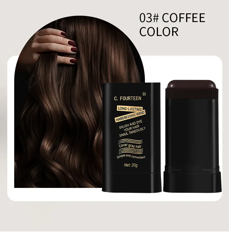 2-in-1 Long Lasting Hair Dye Comb - Portable Hair Coloring Brush Wand For DIY