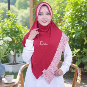 Baru Hijab Abika esc Citra AB 192 Escudo Citra Kerudung Instan Two Tone Stella premium