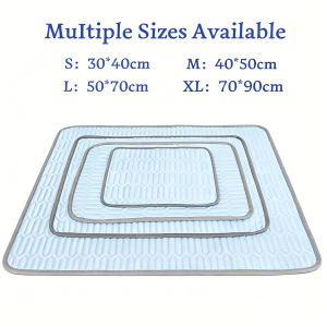 LDECO Summer Ice Silk Cooling Pet Mat Waterproof & Reusable Cat Bed Pad For Dogs & Cats | Breathable Non-Slip Washable