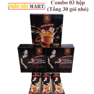 Cà phê hòa tan Laura Coffee Nhật Kim Anh hộp 180g (10 gói nhỏ 18g) vị nấm linh chi thơm ngon
