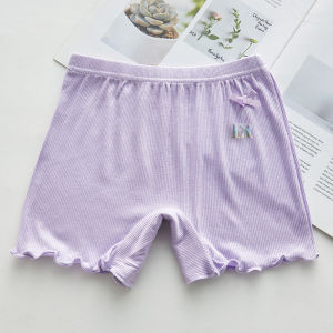 LNR Shop Celana Pendek Dalaman untuk Anak Perempuan Safety Hot Pants dengan Pita Bahan Cotton Modal Garis Salur Bayi & Anak Underwear Import Bawahan Legging Lejing Strretch Strait CD Cangcut Street