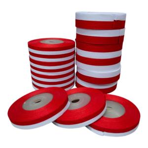 Bintang Makmur - Pita Satin Merah Putih Polyster 1inch / 2inch / 1/2 inch / 1 1/2inch 1 Roll 20 Yard (18 Meter)