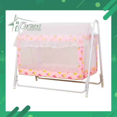 B101M เปลเด็ก เปลูกกรง เปลกรงดีไลท์ เปลไก เปลเด็ก รวมมุ้งมีสีฟ้าชมพู