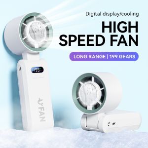 Jiditech Ultra Turbo Fan Mini Cooling Fan Handheld Fan Strong Wind 199 Gear 10000mAh High Speed Fan