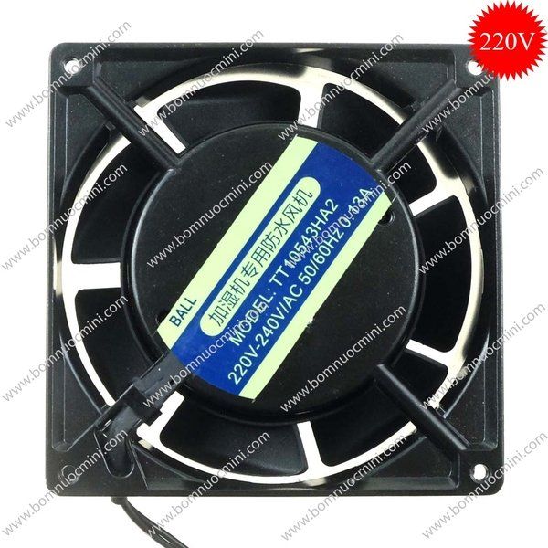 Quạt Chống Nước 220V IP68 105x105x43mm