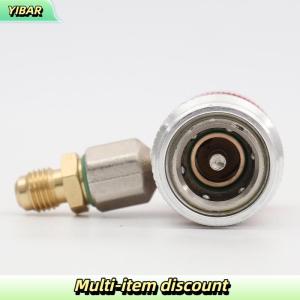 YIBAR Freon R134a Cylinder Adapter Gas Injector Adjustable Low Connector Voltage Quick Release Hose Adapter Air Conditioning Installat