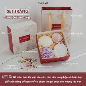 Set quà tặng nến thơm Chillme hộp quà sáp thơm treo tặng sinh nhật bạn thân ngày cưới kỷ niệm