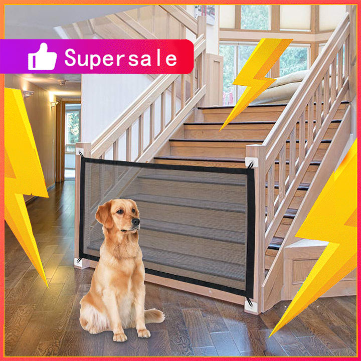 【🇵🇭Go1】Pet Doors Magic Gate Dog Gate Ingenious Mesh Dog Fence For Indoor And Outdoor Safe Pet