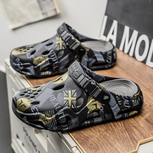 Free Shipping Baotou MenS Half-Slipper Driving Sandals Large Size Versatile For Sports And Beach Wear Summer Outdoor Non-Slip Soft-Soled Clogs